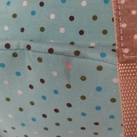 Light Blue Polka dot Backpack - Picture 3 of 9